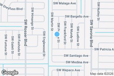 Map image of the property - 3358 SW Perrine St
