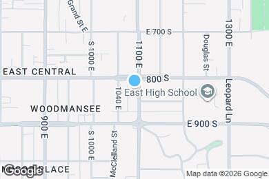 Map image of the property - 818 S 1100 E