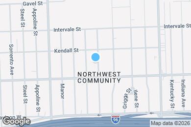 Map image of the property - This beautifully updated 3-bedroom, 1-bath single-family home is ready for move-in!