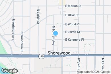 Map image of the property - 4106 N Bartlett Ave