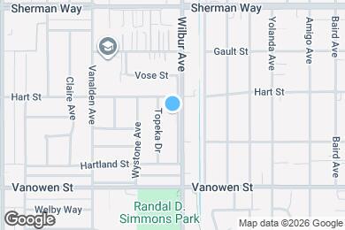 Map image of the property - 6939 Wilbur Ave