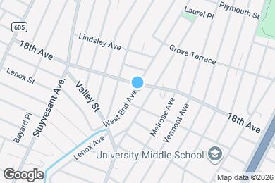 Map image of the property - 222 West End Ave