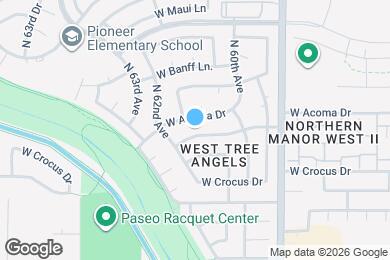 Map image of the property - 6116 W Evans Dr