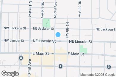 Map image of the property - Lincoln Street Apartments