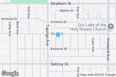 Map image of the property - 7742 Bakman Ave