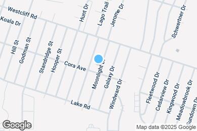Map image of the property - 1905 Moonlight Dr
