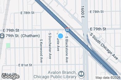 Map image of the property - 7935 S Dante Ave