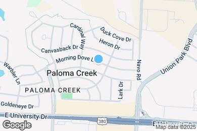 Map image of the property - 1708 Morning Dove Dr