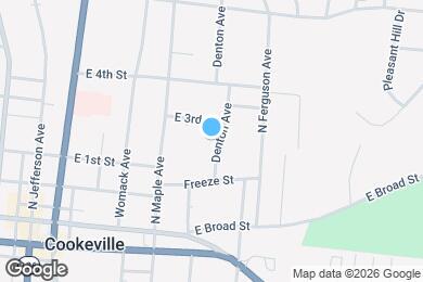 Map image of the property - 230 Denton Ave