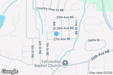 Map image of the property - 800 27th Ave NE