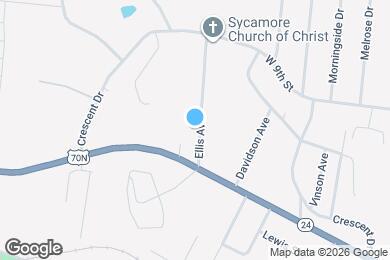 Map image of the property - 402 Ellis Ave