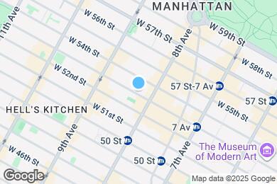 Map image of the property - 313 W 53rd St