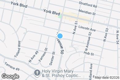 Map image of the property - 1060 N Avenue 50