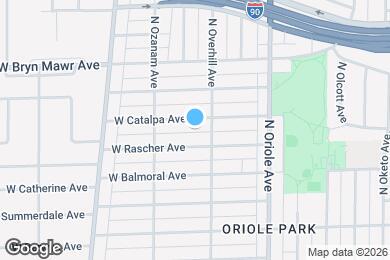Map image of the property - 7719 W Catalpa Ave