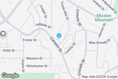 Map image of the property - 265 Loma Alta Dr