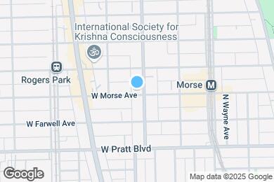 Map image of the property - 6948 N Ashland Ave