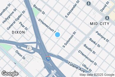 Map image of the property - 615 S Hennessey St