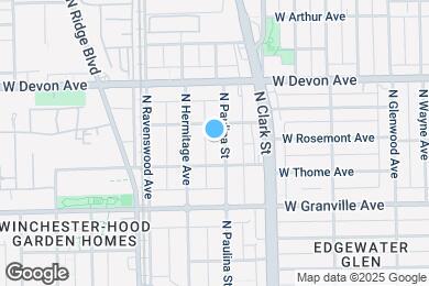 Map image of the property - 6320 N Paulina St