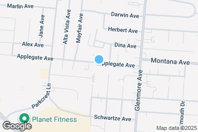 Map image of the property - 3819 Applegate Ave