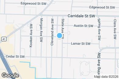Map image of the property - 2121 State Ave SW