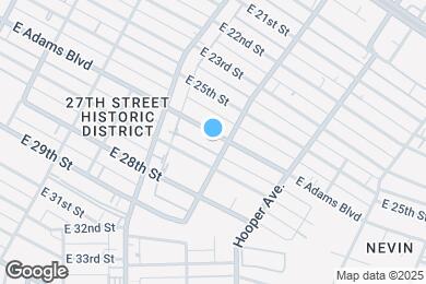 Map image of the property - 1164 E Adams Blvd