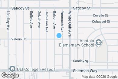 Map image of the property - 17750 Valerio St