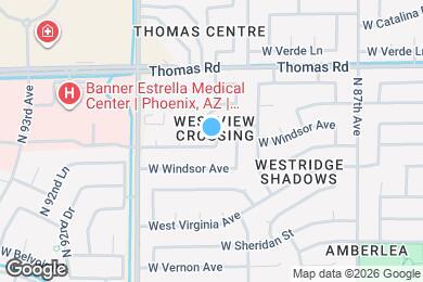 Map image of the property - 9008 W Yale St