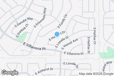Map image of the property - 19692 E Harvard Dr