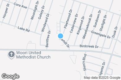 Map image of the property - 1705 Cedarhill Dr