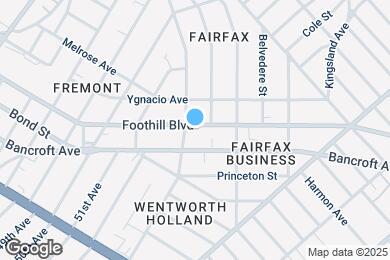 Map image of the property - 5205 Foothill Blvd
