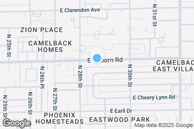 Map image of the property - 2831 E Osborn Rd