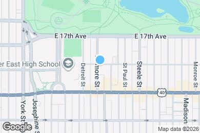 Map image of the property - 2900 E 16th Ave