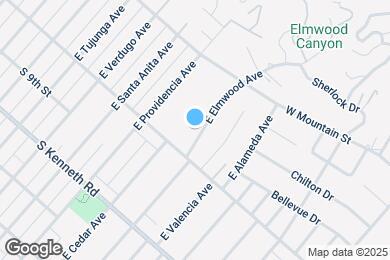 Map image of the property - 1027 E Elmwood Ave