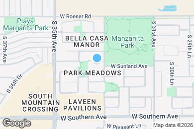 Map image of the property - 3319 W Sunland Ave