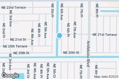 Map image of the property - 2028 NE 6th Ave