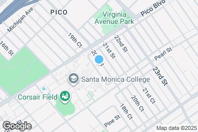 Map image of the property - 2202-2206 20th St in Santa Monica!  Near Ocean Park Blvd.