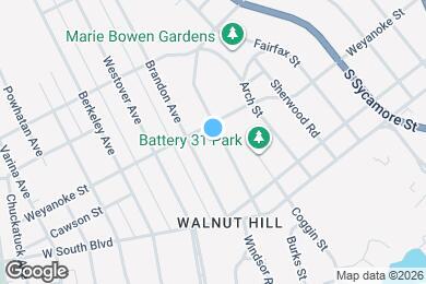 Map image of the property - 1814 East Blvd