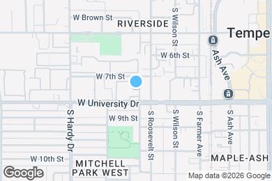 Map image of the property - 700 W University Dr