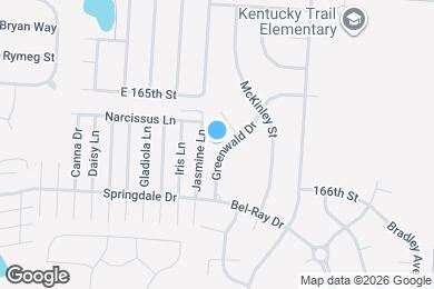 Map image of the property - 16512 Greenwald Dr