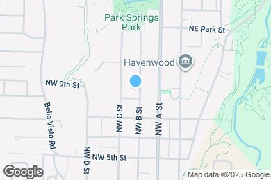 Map image of the property - 805 NW B St
