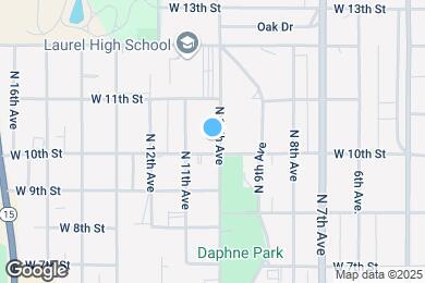 Map image of the property - 1012 N 10th Ave