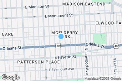 Map image of the property - 415 N Glover St