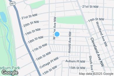 Map image of the property - 1248 18th St NW