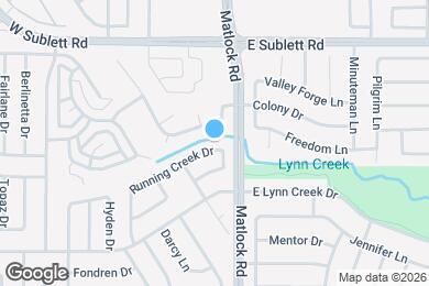 Map image of the property - 705 Running Creek Dr