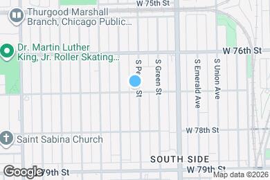 Map image of the property - 7654 S Peoria St Basement Apartment