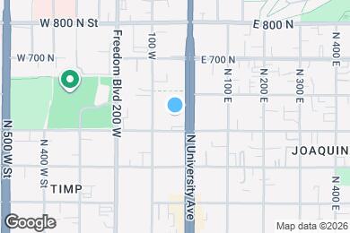 Map image of the property - 543 N University Ave