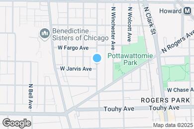 Map image of the property - 7350 N Damen Ave