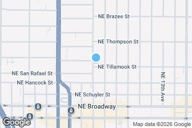 Map image of the property - 707 NE Tillamook St
