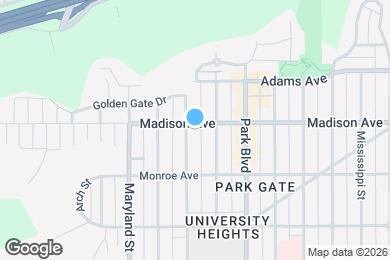 Map image of the property - 4587 Campus Ave