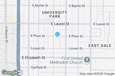 Map image of the property - 411 E Plum St